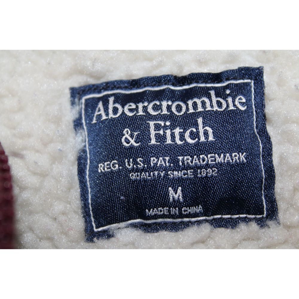 Womens Abercrombie & Fitch Brown Cotton Zip-Up Hoodie Front Pockets Coat Size M - Picture 3 of 5